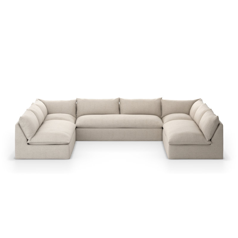 Grant Outdoor 8 - Seat Patio Sectional, Faye Sand