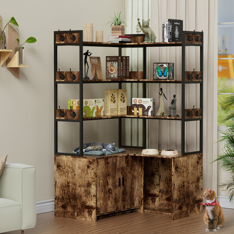 Dila Litter Box Enclosure, Brown