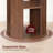 43.3" Round Dining Table for 2-3，Kitchen Dining Room Table with Storage，Pedestal Dining Table
