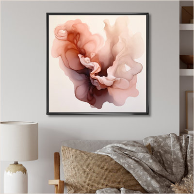 Distant Clouds Cinnamon Infusion Watercolor I On Canvas Print