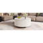 Table basse ronde moderne avec 2 tiroirs-252694695
