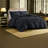 Black Jacquard Bedding Set, Polyester Comforter, Cozy Twin Xl Style