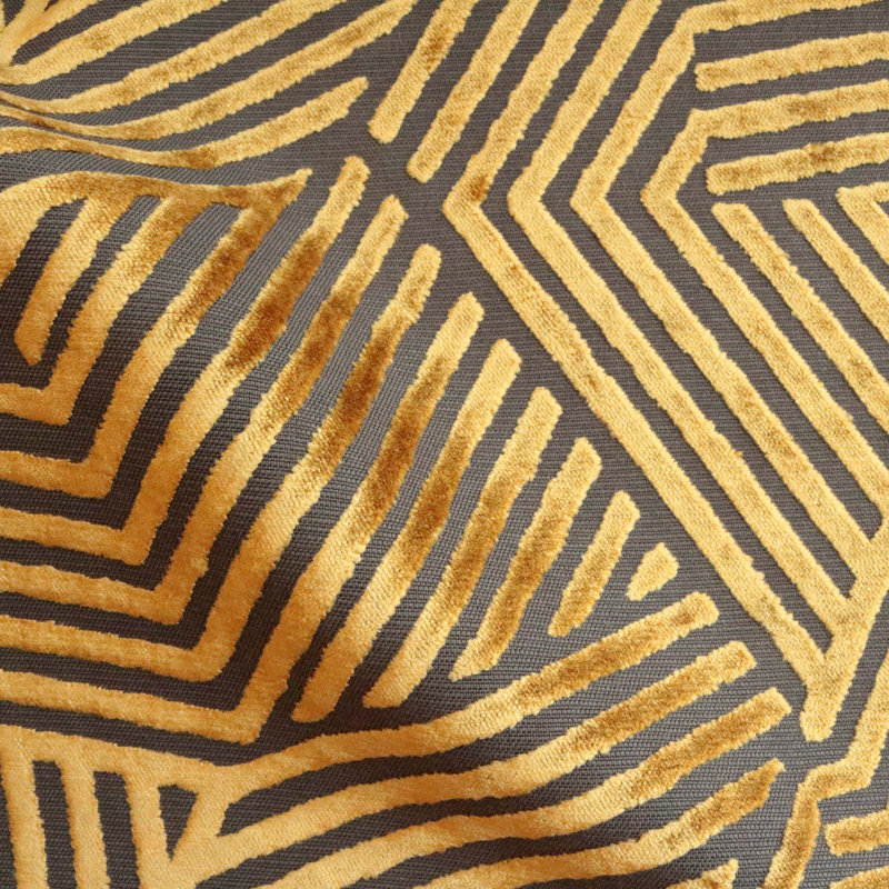 Otis-Aurora Burnout Velvet Fabric, Domino