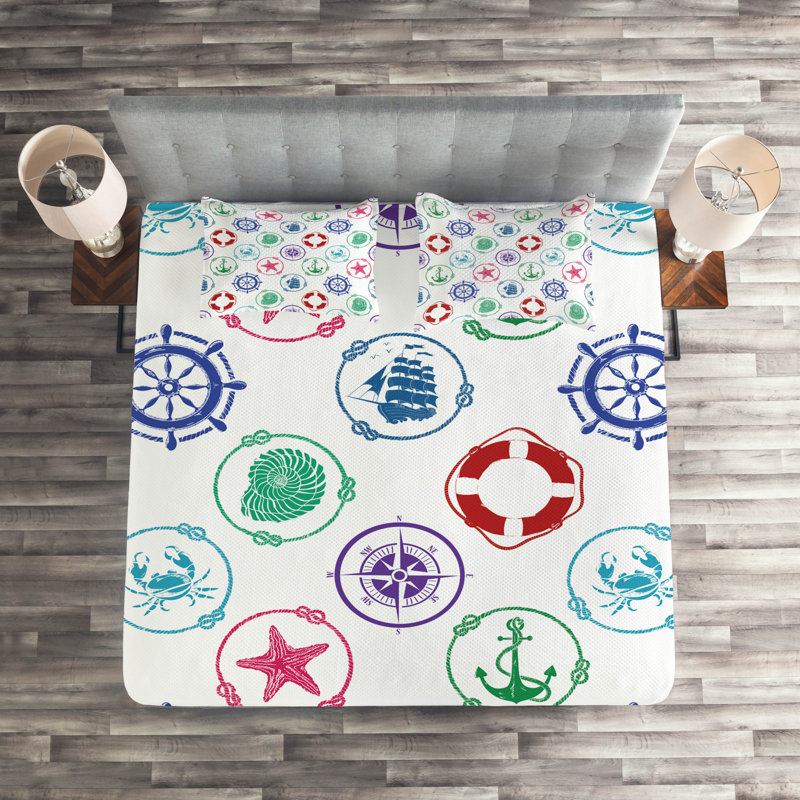 Coastal Polyester Coverlet