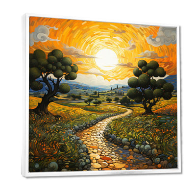 Vangogh Olive Grove in Province Painting Print