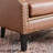 Boney 29" W Faux Leather Upholstered Armchairs-2053043242