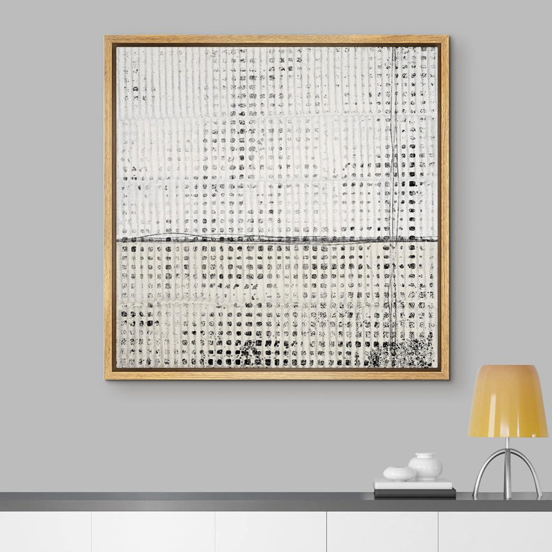 Impression sur toile encadrée sur fond noir et blanc, Toile naturelle, H 24 po x l 24 po
