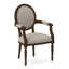 Chaise avec accoudoirs en tissu Dauphin-71069666-71069641