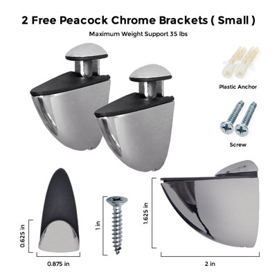 Bohn Metal Bracket Shelf with Adjustable Shelves