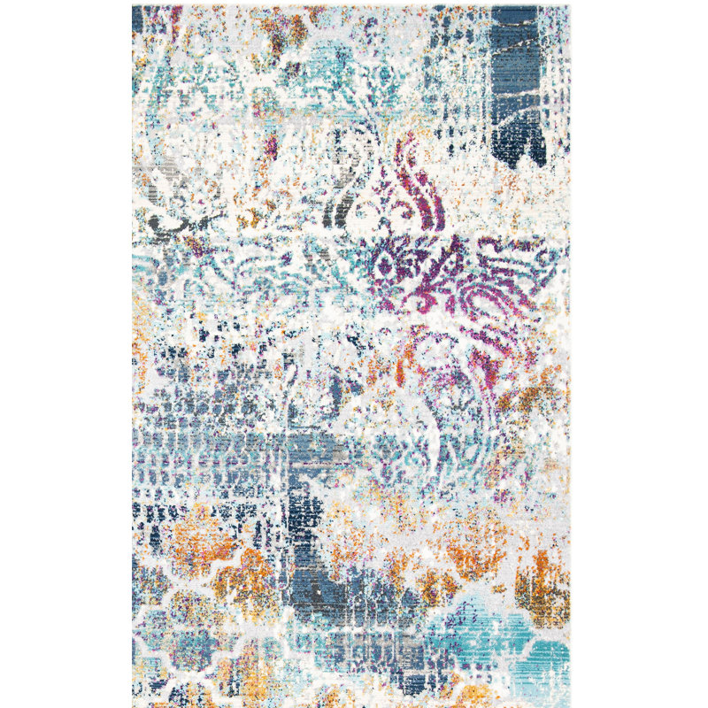 Tapis abstrait GroveHill Performance, Carré 6 pi 7 po
