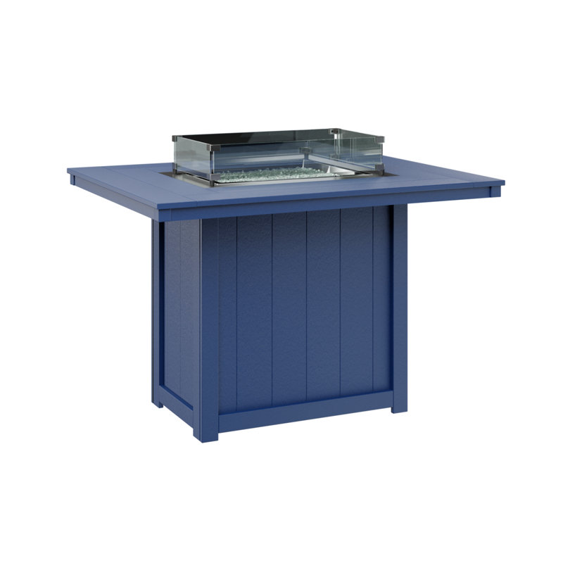 Foyer de table rectangulaire 54 po Berlin Gardens Donoma, Bleu pacifique