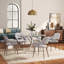 Addicus 130Cm L x 80Cm W Metal and Glass Rectangular Dining Table-902118552