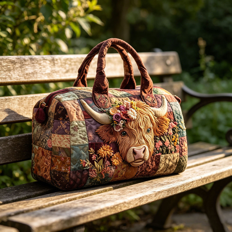 Sac à dos à dos de vache, B