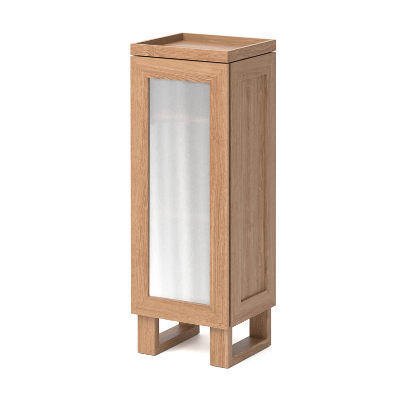 Mezza Bathroom Cabinet, Natural Oak