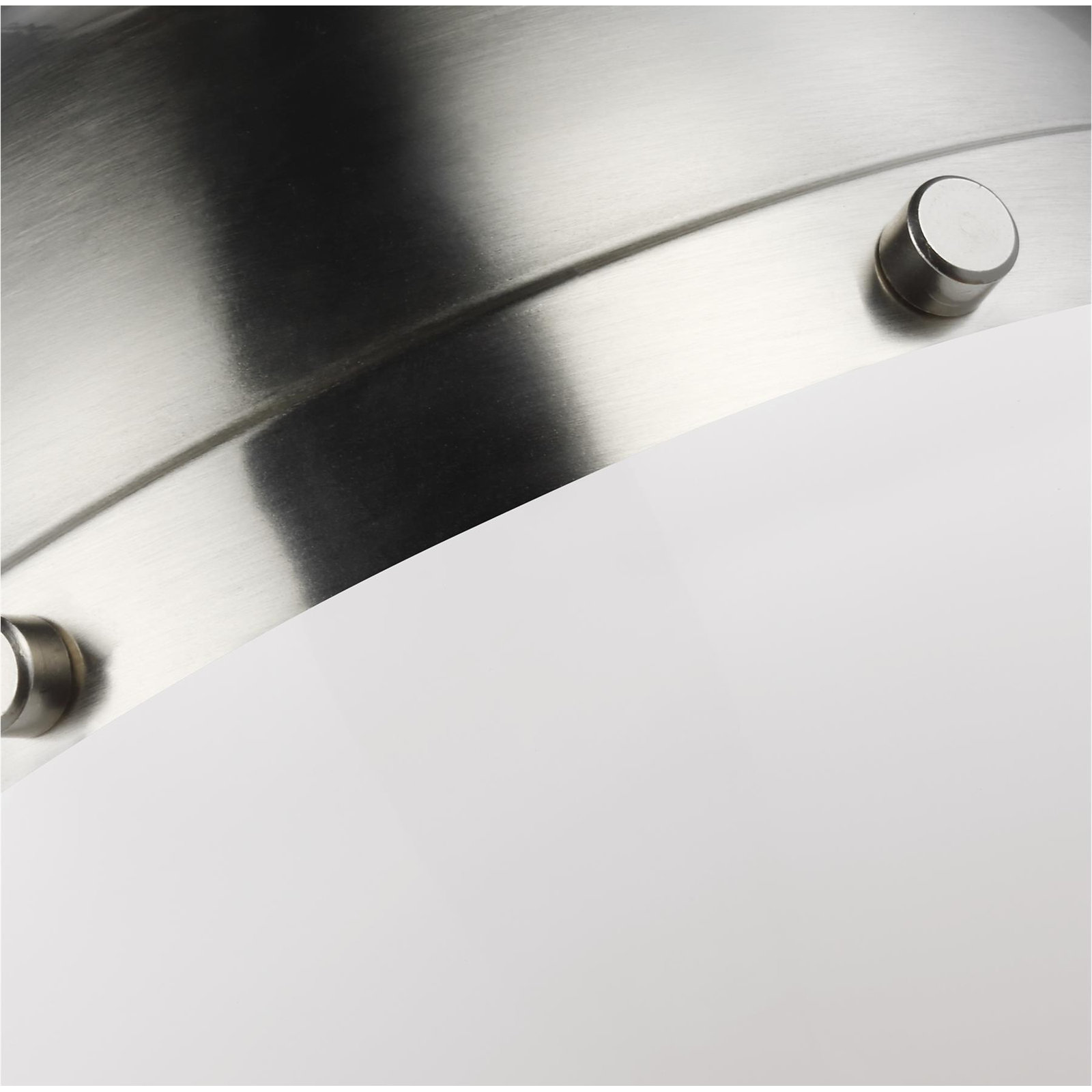 Geoffrey Dimmable Single Light Pendant, No , Brushed Nickel, 18" H x 13.25" W x 13.25" D