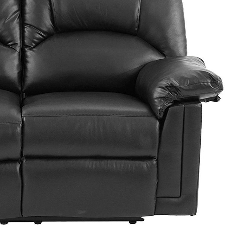 Causeuse inclinable 57,6 po, Noir, noir, noir, noir