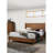 Walnut Color Panel Headboard 3pc Bedroom Set-1754726198
