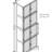 72.4" Tall Storage Cabinet Tall Storage Cabinet With 8 Doors And 4 Shelves ,Bookshelf Living Room, Kitchen, Dining Room, Office  Freestanding Storage Cabinet