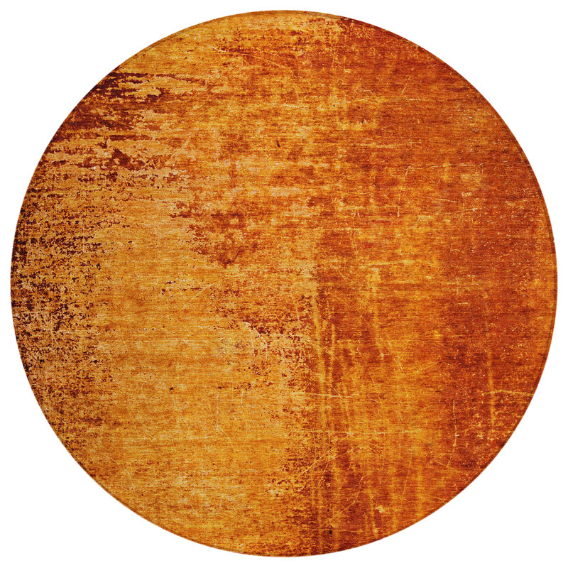 Kehlani Abstract Indoor / Outdoor Rug, Round 8'