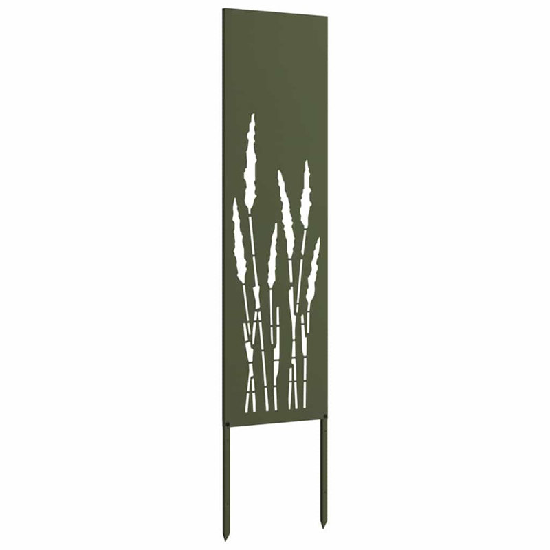  Garden Privacy Screen Olive Green 32 X 140 Cm Cold-Rolled Steel, Olive Green