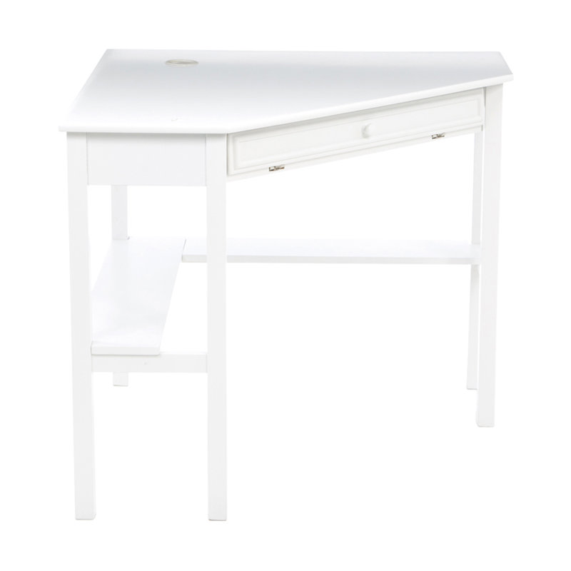 Corner Writing Desk, White