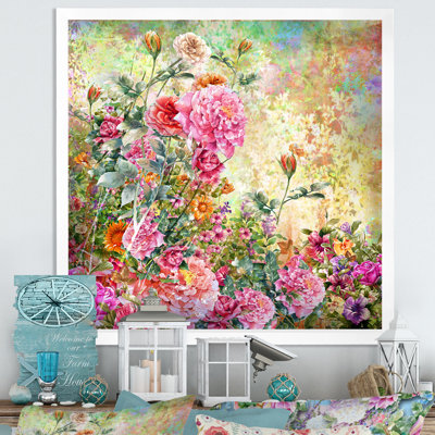 Fleurs de printemps élégantes de style campagnard V - Peinture