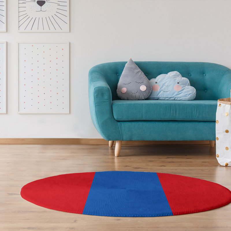 Chenille Indoor Rug, Round 5'