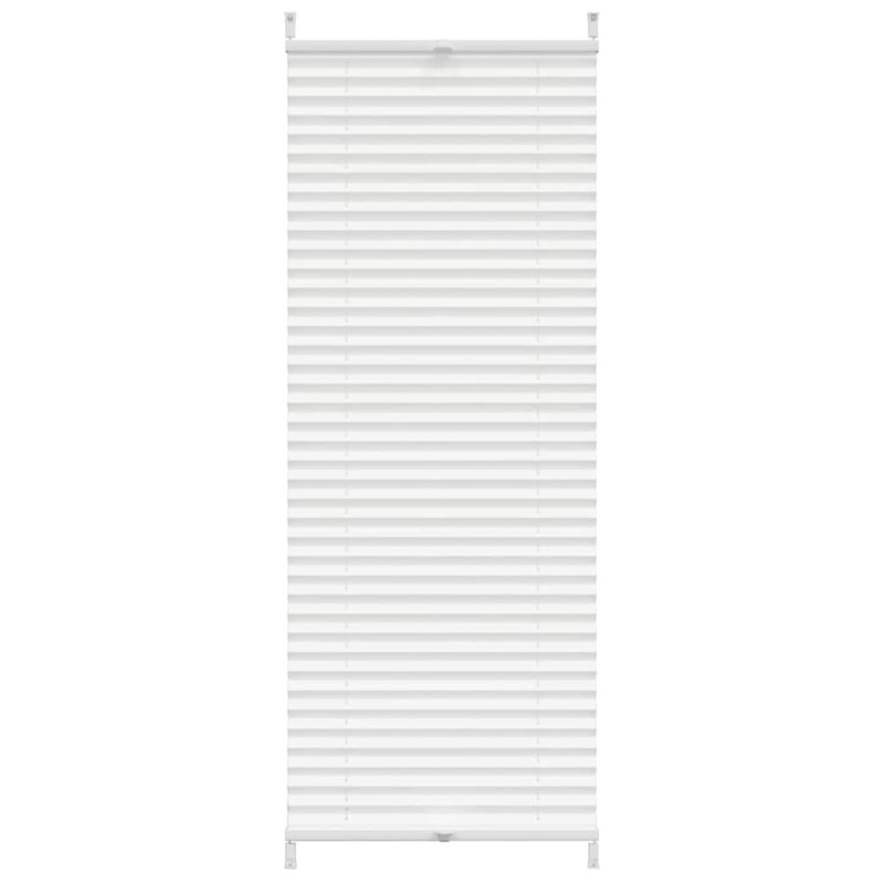 Room Darkening Pleated Blind, White, 40cm W x 125cm L