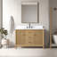 Ensemble de meuble-lavabo autoportant 48 po avec plateau en marbre Caldwell-107663208-107663212-107663213