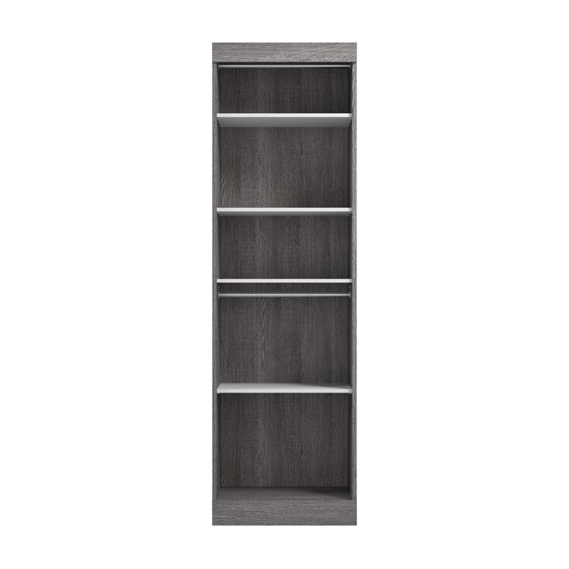 Arthor 25'' Closet System, Bark Gray/White