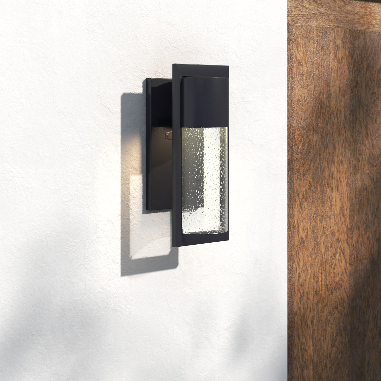Bandit Outdoor Sconce, Black, Incandescent, Small