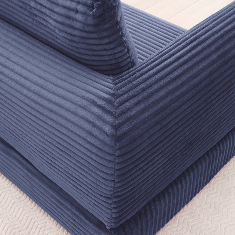 Canapé modulaire Boneless Futon, Bleu