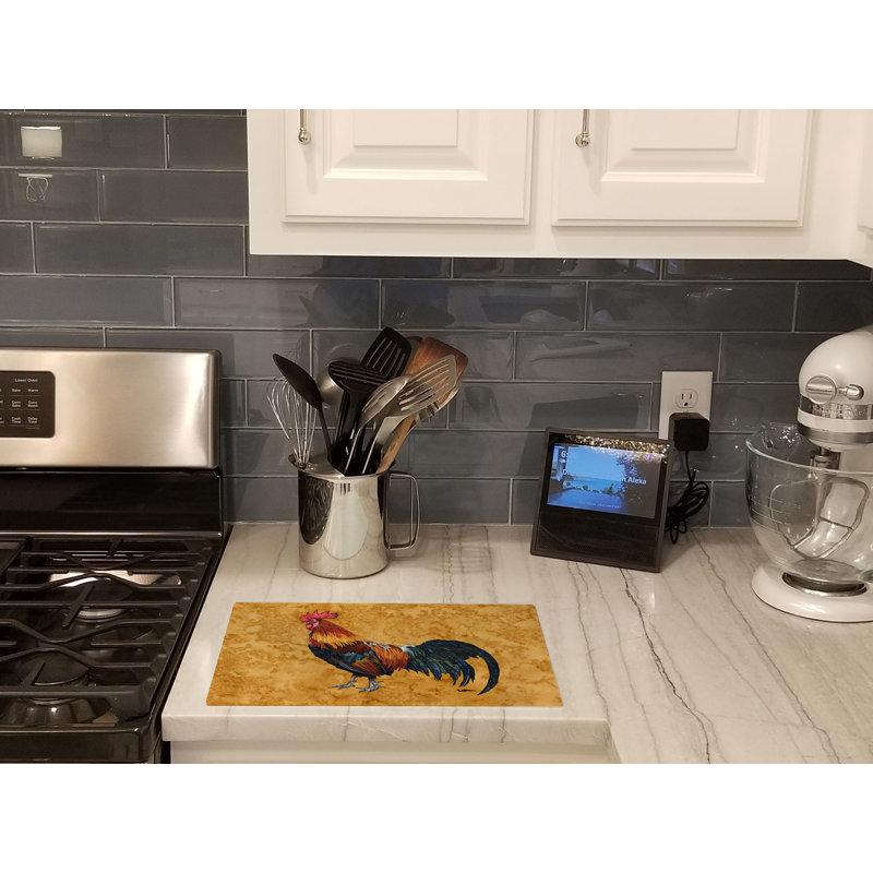 Jaiden Rooster Glass Cutting Board