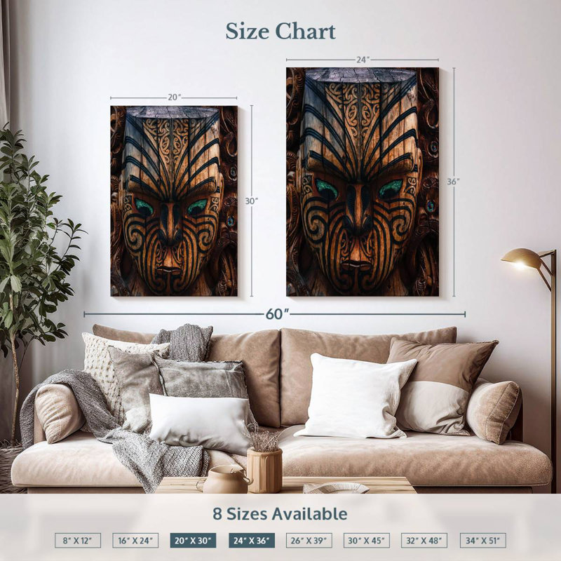 Senne Wood Carving, 36" H x 24" W