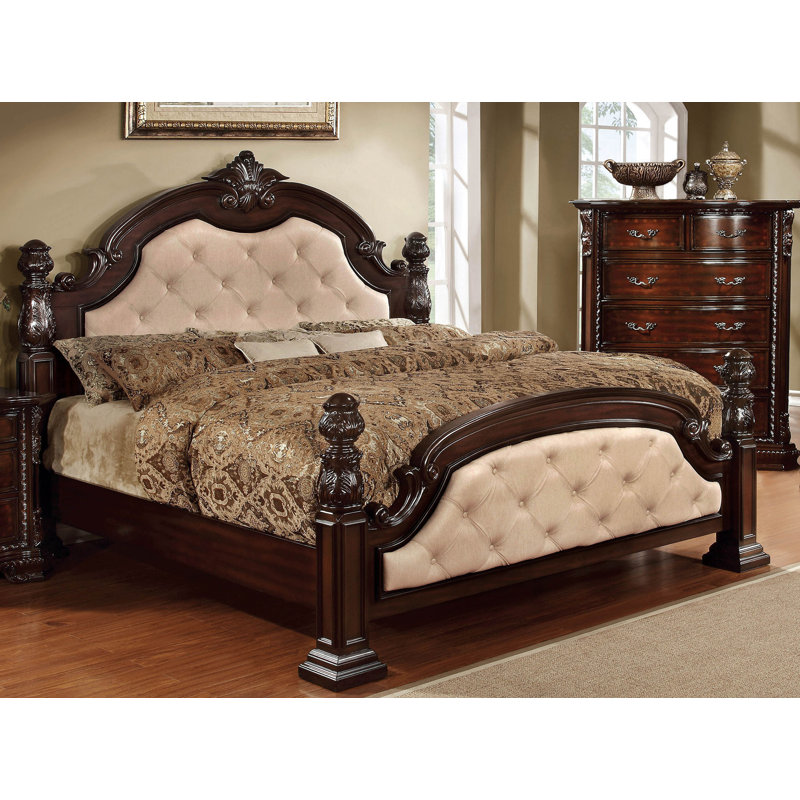 Lit standard rembourré lexanthur, Marron foncé, Grand