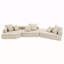 Canapé modulaire surdimensionné surdimensionné, ensemble de canapé de plancher Boucle de luxe, canapé convertible compressé, canapé spacieux rempli de mousse pour le salon, combinaison gratuite de 3 PC, 2 couleurs-1989333477