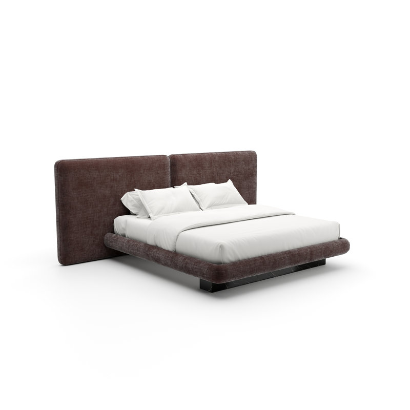 *Overlap Uph 2 Pnl Bed, Taupe, King