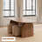 Brown Rectangular Solid Wood Dining Table-1171742625-1171742652