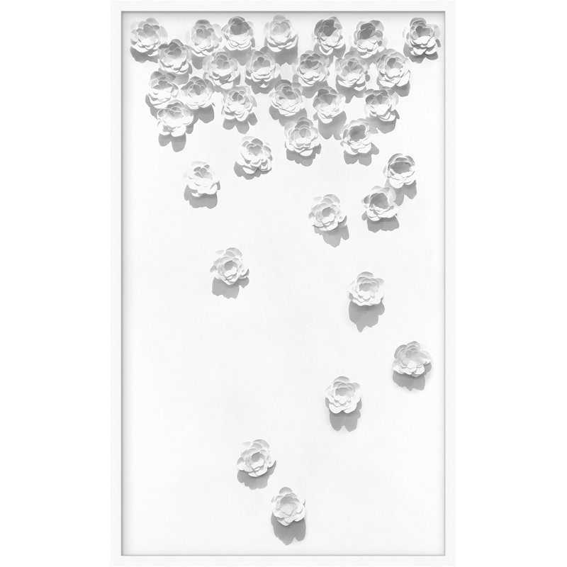 Cascading Flowers 2 Framed Graphic Art