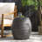 Patio Side Table With Round Top ,Ratten Wicker-116118952