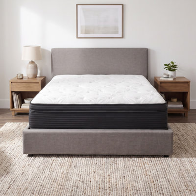 Kripinski 13" Full Plush Hybrid Mattress With Pocketed Coils & Phase-change Cooling Fabric
