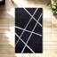 Tapis moelleux à rayures argentées_9,5 X 13,5 pi-382659458