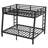 Metal Bunk Bed for Adults and Teens, Space-Saving Design with Noise-Reducing Frame, No Box Spring Required-534127328