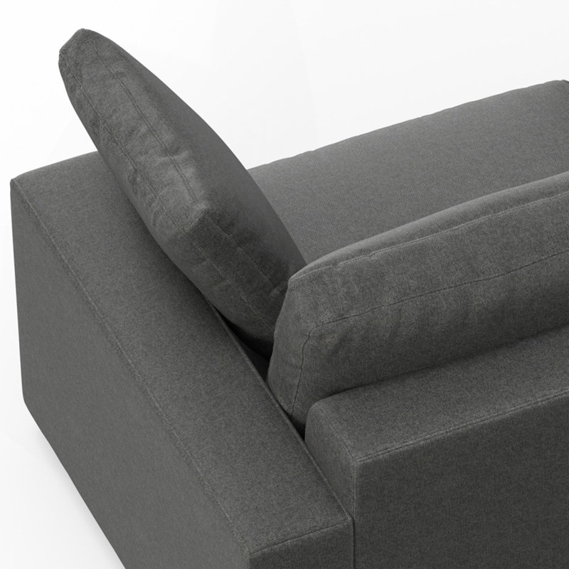 Canapé modulaire à gauche Charlie, Gris