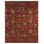 Wool Floral Area Rug in Red/Gold