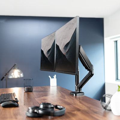 VIVO Mechanical Spring Dual Monitor Desk Mount (STAND-V002O)
