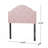 Twin Size Upholstered Headboard - Button Tufted Fabric Design with Nailhead Trim, Adjustable Height, Solid Wood Frame & Metal Support Legs