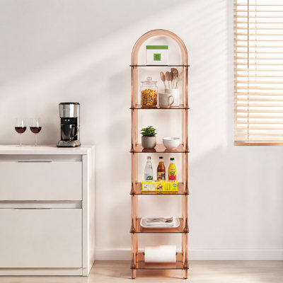 6-Tier Acrylic Arched Bookshelf