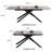 Mahjabin 9 - Piece  Dining Table Set 102.36'' Extendable Sintered Stone Table and 8 Faux Leather Chairs-627286279-627359023