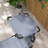 Outsunny Outdoor Lounge Chair, Adjustable Backrest Folding Chaise Lounge, Cushioned Tanning Chair W/Sunshade Roof & Pillow Headrest For Beach, Camping, Hiking, Gray-1543657588-1543657589